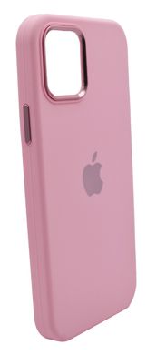 Силіконовий чохол Metal Frame and Buttons для iPhone 12/12 Pro pink
