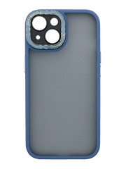 Чехол Metall Camera Touch Soft для iPhone 15 grey lavander Full Camera