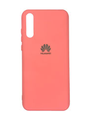 Силиконовый чехол Full Cover для Huawei Y8p 2020 peach Protective my color