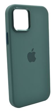 Силіконовий чохол Metal Frame and Buttons для iPhone 12/12 Pro pine green
