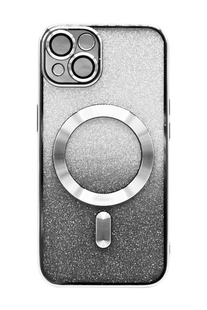Чехол Cosmic Shiny Magnetic для iPhone 13 silver Full Camera