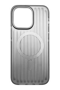 TPU чохол Ribbed Matte with MagSafe для iPhone 15 Pro Max silver