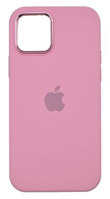 Силіконовий чохол Metal Frame and Buttons для iPhone 12/12 Pro pink