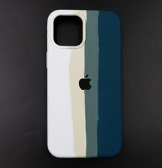 Силіконовый чохол Full Cover для iPhone 12 Pro Max Rainbow №4