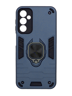 Чехол Transformer Ring for Magnet для Samsung A34 dark blue противоударный Full Camera