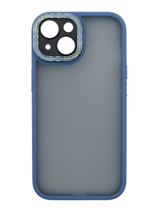 Чохол Metall Camera Touch Soft для iPhone 15 grey lavander Full Camera