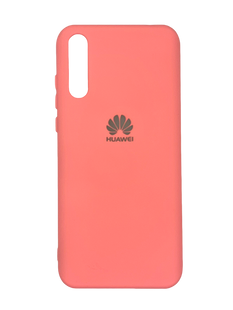 Силиконовый чехол Full Cover для Huawei Y8p 2020 peach Protective my color