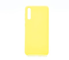 Силиконовый чехол Full Cover для Samsung A30s/A50/A50s yellow без logo