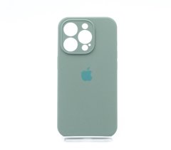 Силіконовий чохол Full Cover для iPhone 15 Pro pine green Full Camera