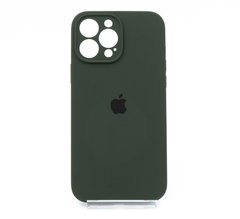 Силіконовий чохол Full Cover для iPhone 13 Pro Max cyprus green Full Camera