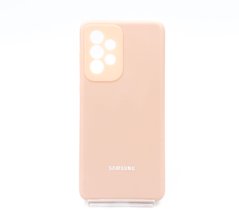 Силіконовий чохол Full Cover для Samsung A33 5G pink sand Full Camera