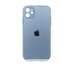 TPU+Glass чохол Matte Candy для Apple iPhone 11 Full camera blue