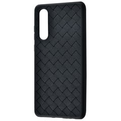 Силиконовый чехол Weaving Case для Huawei P 30 black (плетенка)