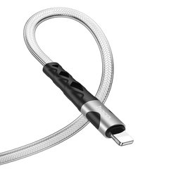 USB кабель HOCO U105 Treasure jelly Lightning 2.4A/1.2m silver