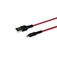 USB кабель Ridea RC-M132 Fila 12W/1m Lightning red black