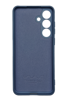 Силиконовый чехол WAVE Colorful для Samsung S25 FE blue Full Camera (TPU)