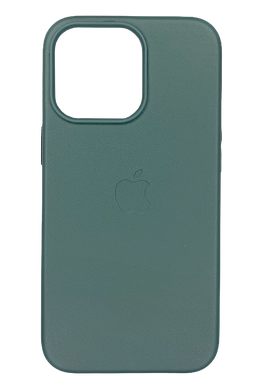 Чохол Leather with Magsafe для iPhone 14 Pro Max pine needle green