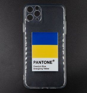 Силіконовий чохол MyPrint для iPhone 11 Pro Max Пантон, clear