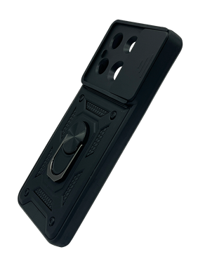 Чехол Camshield Serge Ring for Magnet для Xiaomi Redmi Note 13 4G black противоударная шторка/защита камеры