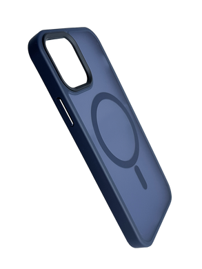 Чохол TPU+PC Metal Buttons with MagSafe Colorful для iPhone 12/12 Pro deep navy