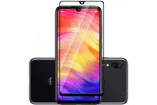 Захисне 10D скло Full Glue для Xiaomi Redmi Note 7 Pro black SP