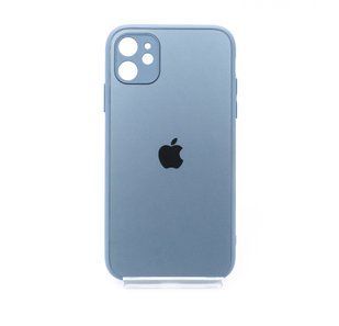 TPU+Glass чохол Matte Candy для Apple iPhone 11 Full Camera blue