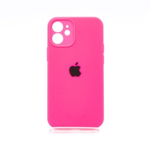 Силіконовий чохол Full Cover для iPhone 12 mini barble pink Full Camera