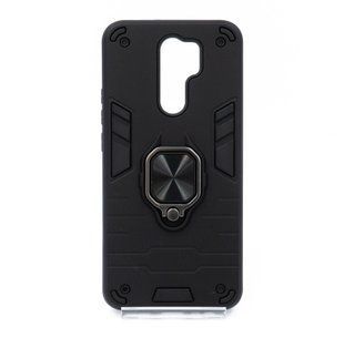 Чехол SP Transformer Ring for Magnet для Xiaomi Redmi 9 black противоударный