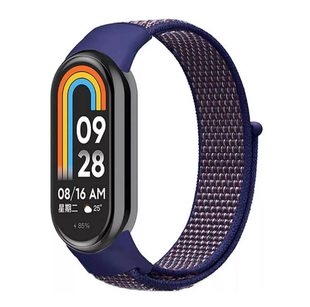 Ремешок Nylon для Xiaomi Mi Band 8 dark blue