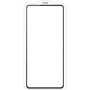 Защитное стекло SKLO 5D Full Glue для Xiaomi Mi 11 Lite black (белая подкладка) (тех.пак)