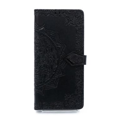 Чохол книжка шкіра Art case з візитницею для Xiaomi Redmi Note 10 black