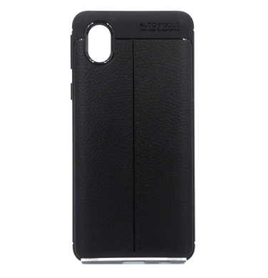Силіконовий чохол Ultimate Experience Leather для Samsung A01 Core black (TPU)