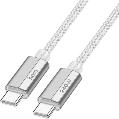 PD кабель HOCO U134 Primero 240W charging data cableType-C to Type-C 5A/1.8 m gray