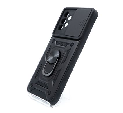 Чохол Camshield Serge Ring для Samsung A23 black протиударний шторка/захист камери