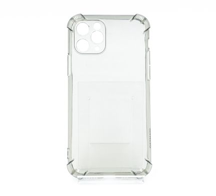 Чохол (TPU) Getman Ease logo для iPhone 11 Pro clear gray з посиленими кутами