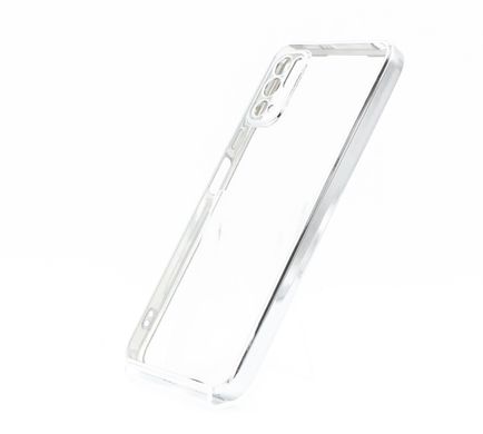 Силиконовый чехол Сlear для Xiaomi Note 10 5G/Poco M3 Pro silver Full Camera с глянцевой окантовкой