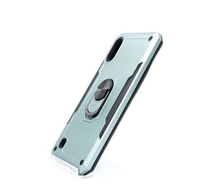 Чехол Serge Ring for Magnet для Samsung A10/M10 green противоударный с магнит держателем