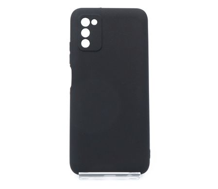 Силіконовий чохол Soft Feel для Samsung A03S black Full Camera