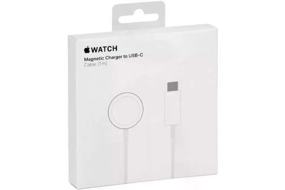 Бездротовий Зарядний Пристрій for Apple Watch Magnetic USB-C 1:1 white