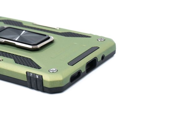 Чохол Camshield Army Ring для Samsung M53 5G army green протиударний шторка/захист камери