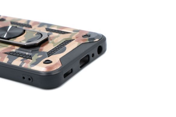 Чохол Camshield Serge Ring for Magnet Camo для Samsung A23 4G army brown протиударний