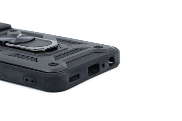 Чохол Camshield Serge Ring для Samsung A23 black протиударний шторка/захист камери