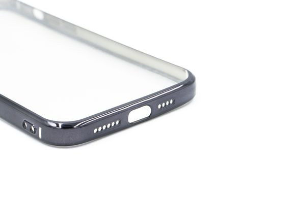 Силіконовий чохол Сlear для iPhone 12 Pro Max black Full Camera з глянсовою окантовкою