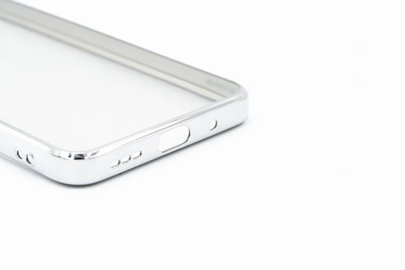 Силиконовый чехол Сlear для Xiaomi Note 10 5G/Poco M3 Pro silver Full Camera с глянцевой окантовкой