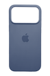 Силіконовий чохол with MagSafe для iPhone 17 Pro Max/18 Pro Max grey blue 1:1 Smart animation