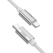PD кабель HOCO U134 Primero 240W charging data cableType-C to Type-C 5A/1.8 m gray