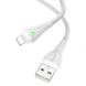 USB кабель Borofone BX100 Advantage Lightning 2.4A 1m white