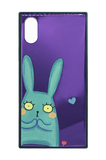 TPU+Glass чохол YCT прямокутний для Apple iPhone X (Заєць)