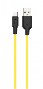 USB кабель HOCO X21 Plus silicone Type-C 3A 1m black/yellow