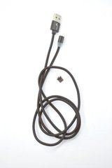 USB кабель Micro USB 4YOU Magnetic (2000mah,плетение Питон,360град) black